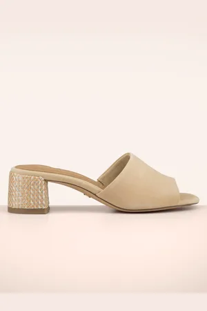 Tamaris Sierra Wildleder Mules in Braun