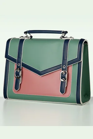 Banned Retro Mirabelle Messenger Umhängetasche in Mint Türkisgrün