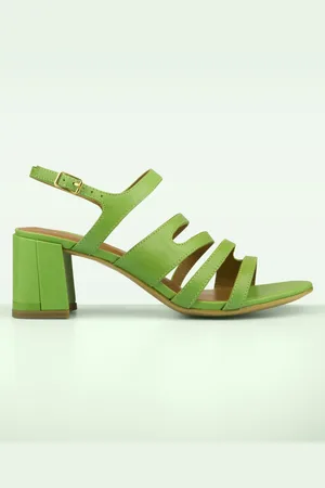 Tamaris Nicole Block Heel Sandalen in Apfelgrün