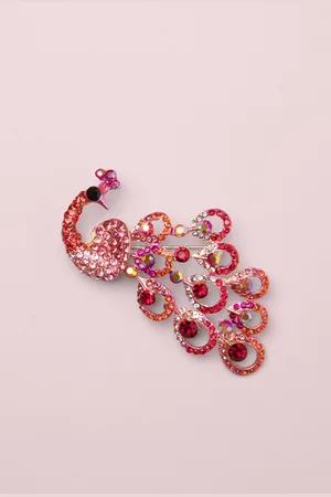 Day&Eve by Go Dutch Label Sparkly Peacock Brosche in