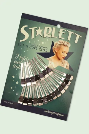 Lauren Rennells Vintage Hairstyling: Starlett Single Prong Pin Curl Clips