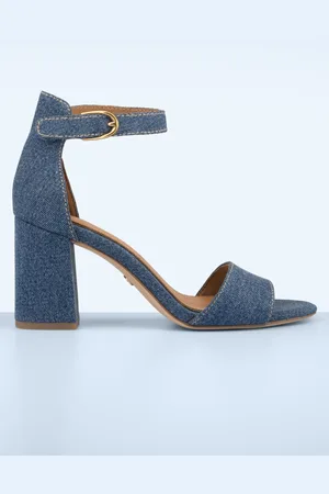 Tamaris Tori High Heel Sandaletten in Jeansstoff