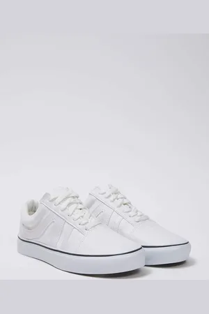 Trendyol Off-white Schnür-kontrast-sportschuhe für Damen - 36