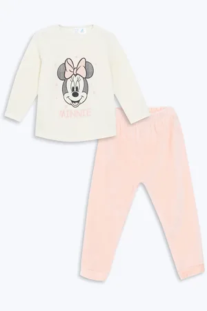 LC Waikiki Minnie Mouse Bedrucktes Baby-mädchen-t-shirt Und Jogginghose, 2-teiliges Set für Damen - 6–9 Monate