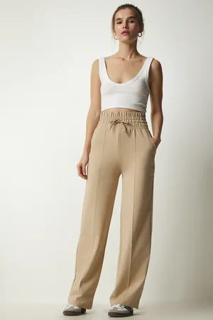 Happiness istanbul Latte Pocket Basic Strick-jogginghose für Damen - 36