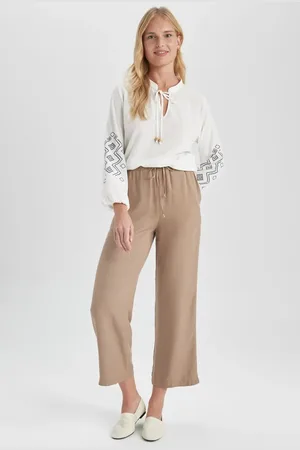 DeFacto Hose Aus Viskose Mit Weitem Bein für Damen - 40