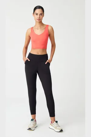 LOS OJOS Schwarze Jogginghose Mit Hoher Taille für Damen - XS