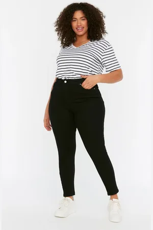 Trendyol Schwarze, Dehnbare Skinny-jeans Mit Hoher Taille Tbsss22je0189 für Damen - 42