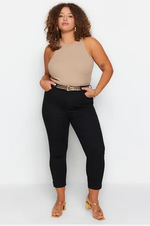 Trendyol Nicht Verblassende Schwarze, Dehnbare Skinny-jeans Mit Hoher Taille für Damen - 50