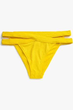 Koton Fashions High Leg Bottom Mit Strukturierung für Damen - 36