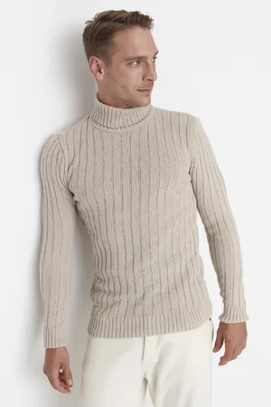 Trendyol Slim-fit-strickpullover Mit Rollkragen – für Herren - M