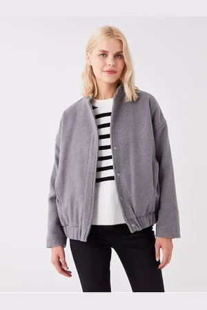 LC Waikiki Schlichte, Langärmlige, Übergroße Collegejacke für Damen - XS