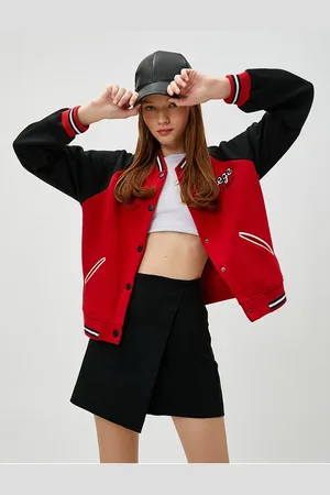 Koton Pilotenjacke Mit Bedrucktem Taschendetail Und Fleece-innenseite für Damen - M