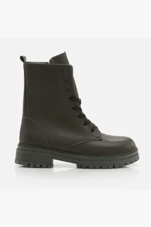 YAYA Khakifarbene Stiefel Und Stiefeletten für Damen - 40