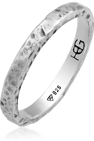 Haze & Glory Zion Schmales Design 925 Silber Ring Taping für Herren - 64