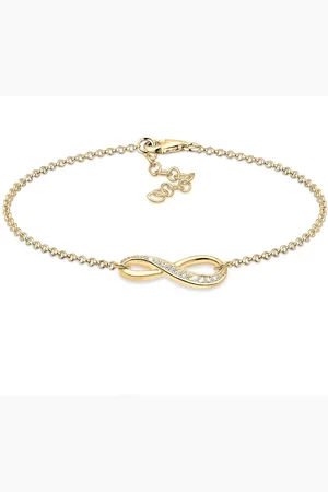 Elli Eternity-symbol-armband Aus 925er-sterlingsilber Mit Zirkoniumkristall für Damen - 16 cm