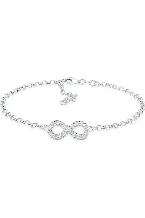 Elli Armband Aus 925er Silber – Infinity Crystal für Damen - 19 cm