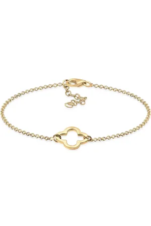 Elli Armband – Kleeblatt-schnitt, 925er-sterlingsilber-symbol für Damen - 20 cm
