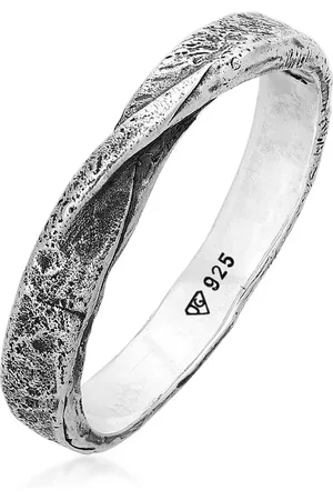 Haze & Glory Ringband – Gedrehtes 925er Silber für Herren - 64