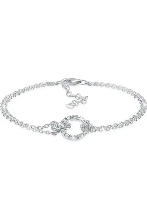 Elli Armband Aus 925er-sterlingsilber Mit Kreise-kristallen für Damen - 19 cm