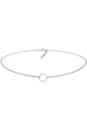 Elli Halskette Choker Kreis Trend Geo 925 Sterling Silber für Damen - One Size