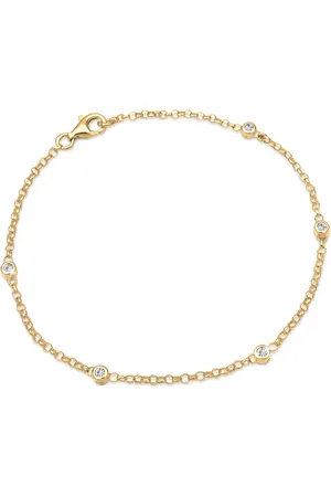 Elli Klassisches Armband Aus 925er-sterlingsilber Mit Basic-kristallen für Damen - 18 cm