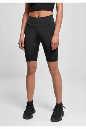Urban classics Ladies High Waist Tech Mesh Cycle Shorts für Damen - S