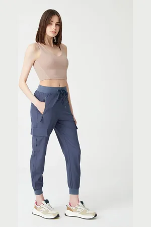 LOS OJOS Anthrazitfarbene -jogginghose Mit Taschen, Elastischem Bund Und -beinen für Damen - M