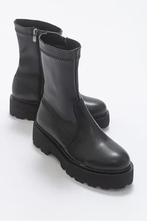 LuviShoes Rush Schwarze Stiefel für Damen - 38