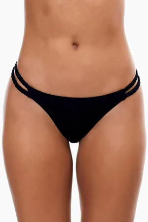 AYYILDIZ Schwarze String-bikinihose für Damen - 36