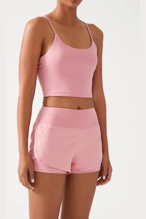 LOS OJOS 2-lagen-sportshorts – Strumpfhose Mit Shorts für Damen - XL