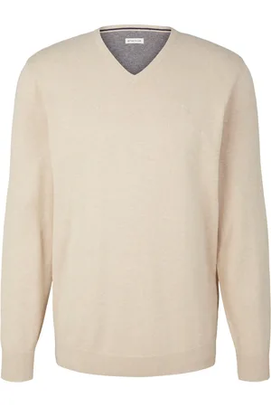 TOM TAILOR Strickpullover Kazak V Yaka für Herren - XL