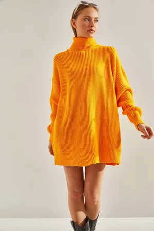 Bianco Lucci Geflochtener Rollkragenpullover für Damen - Standard