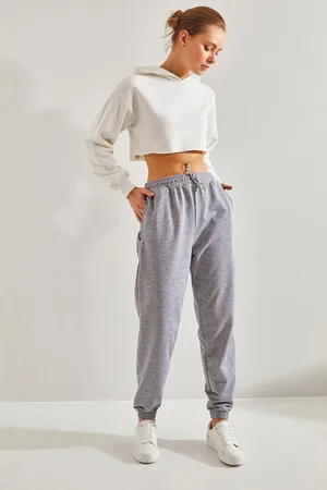 Bianco Lucci Jogginghose Mit Zwei Fäden Und Elastischem Bund Und Bündchen für Damen - S