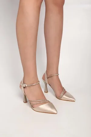 Shoeberry Schuhe Madeliyn Ten Satin Stone Mit Absatz - 37