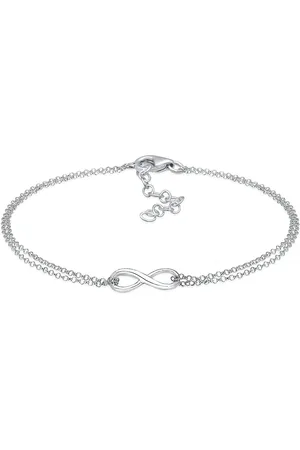Elli 925 Sterling Silber – Infinity Symbol Love Unendlich Armband für Damen - 18 cm