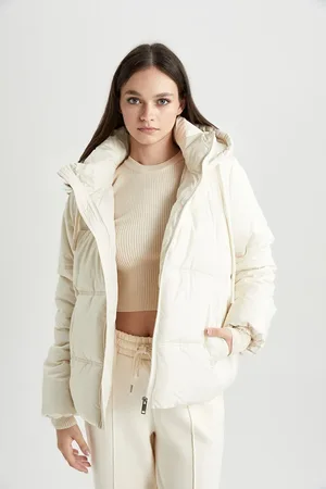DeFacto Wasserdichte Kunstpelz-pufferjacke Mit Kapuze A0757ax23wn für Damen - XL