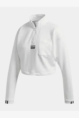 adidas Kırpılmış Sweat W Kapşonlu für Damen - 44