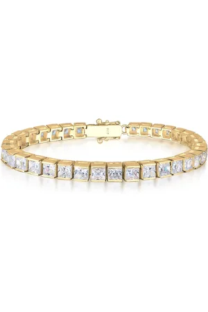 Elli Bilezik Glamour Zirkonyum Kristal 925 Ayar Gümüş für Damen - 18 cm