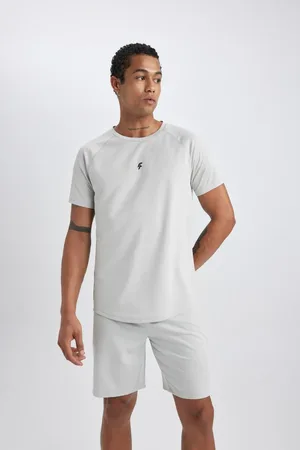 DeFacto Bedrucktes Slim-fit-sport-t-shirt Mit Rundhalsausschnitt – Kurze Ärmel V2887az24sp für Herren - XS