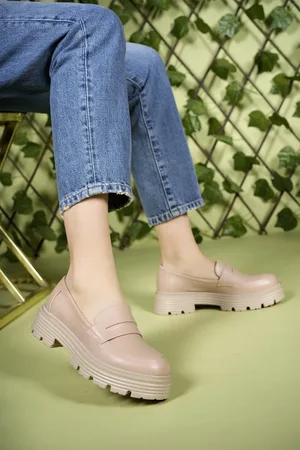 Riccon Daily Loafer Schuhe0012920 Nude Skin für Damen - 39