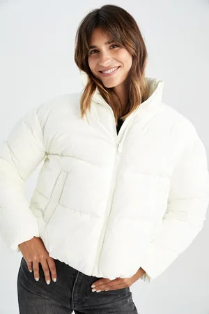 DeFacto Wasserdichte, Gesteppte Relax-fit-pufferjacke Aus Stoff X7030az22wn für Damen - 2XL