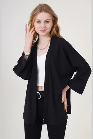 Bigdart 5862 Gestrickter Kimono – für Damen - 40