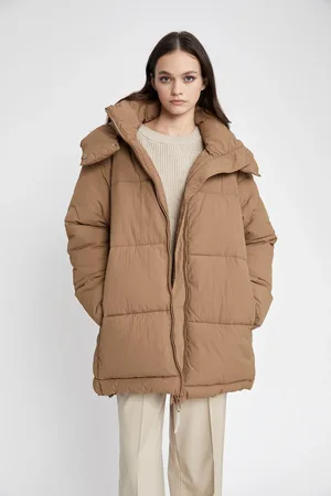 DeFacto Wasserdichte Relax-fit-pufferjacke Mit Kapuze A1230ax23wn für Damen - XL