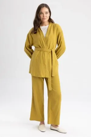 DeFacto Musselin-hose Mit Weitem Bein Z3340az23sp für Damen - 42