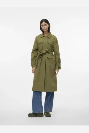VERO MODA Trenchcoat Mit Fly-away-kragen Trenchcoat für Damen - M