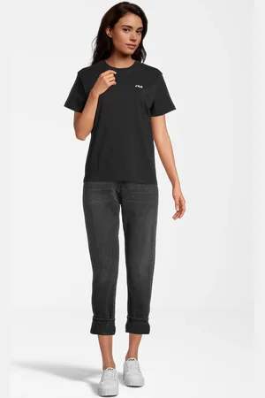 Fila T-shirt, 2er Pack Bari Tee Double Pack, Rundhals, Kurzarm, Baumwolle für Damen - S