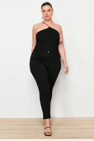 Trendyol Schwarze Skinny Jeans Mit Hoher Taille für Damen - 44