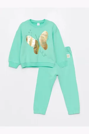 LC Waikiki Set Aus Langarm-sweatshirt Und Jogginghose Mit Rundhalsausschnitt Für Babys – 2er-set für Damen - 12–18 Monate