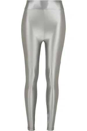 Urban classics Leggings Mit Hoher Taille Und Metallic-effekt für Damen - M